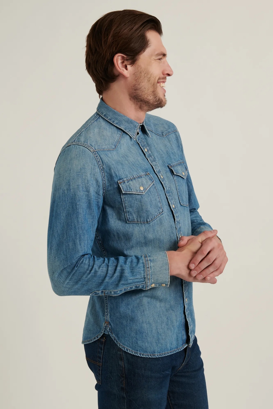 DENIM WESTERN SHIRT, image 3