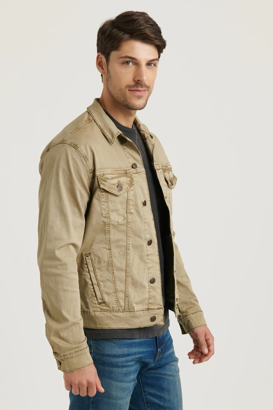 THE SATEEN TRUCKER JACKET, image 2
