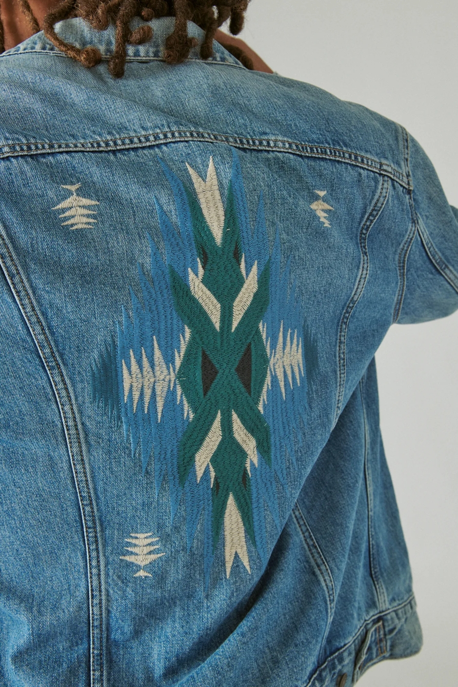 EMBROIDERED TRUCKER JACKET, image 5