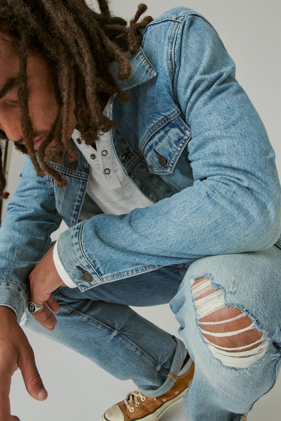 EMBROIDERED TRUCKER JACKET | Lucky Brand
