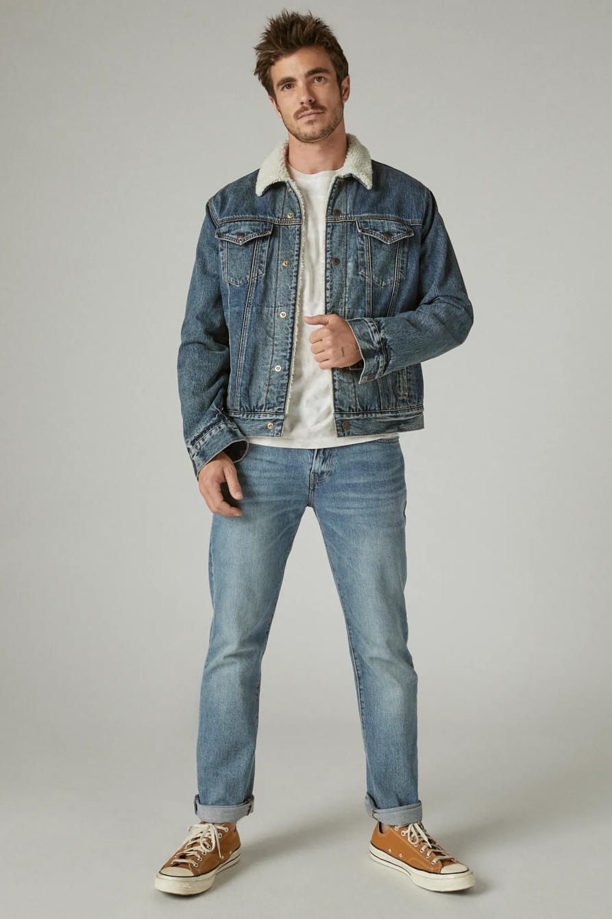 FAUX SHEARLING TRUCKER JACKET, image 2