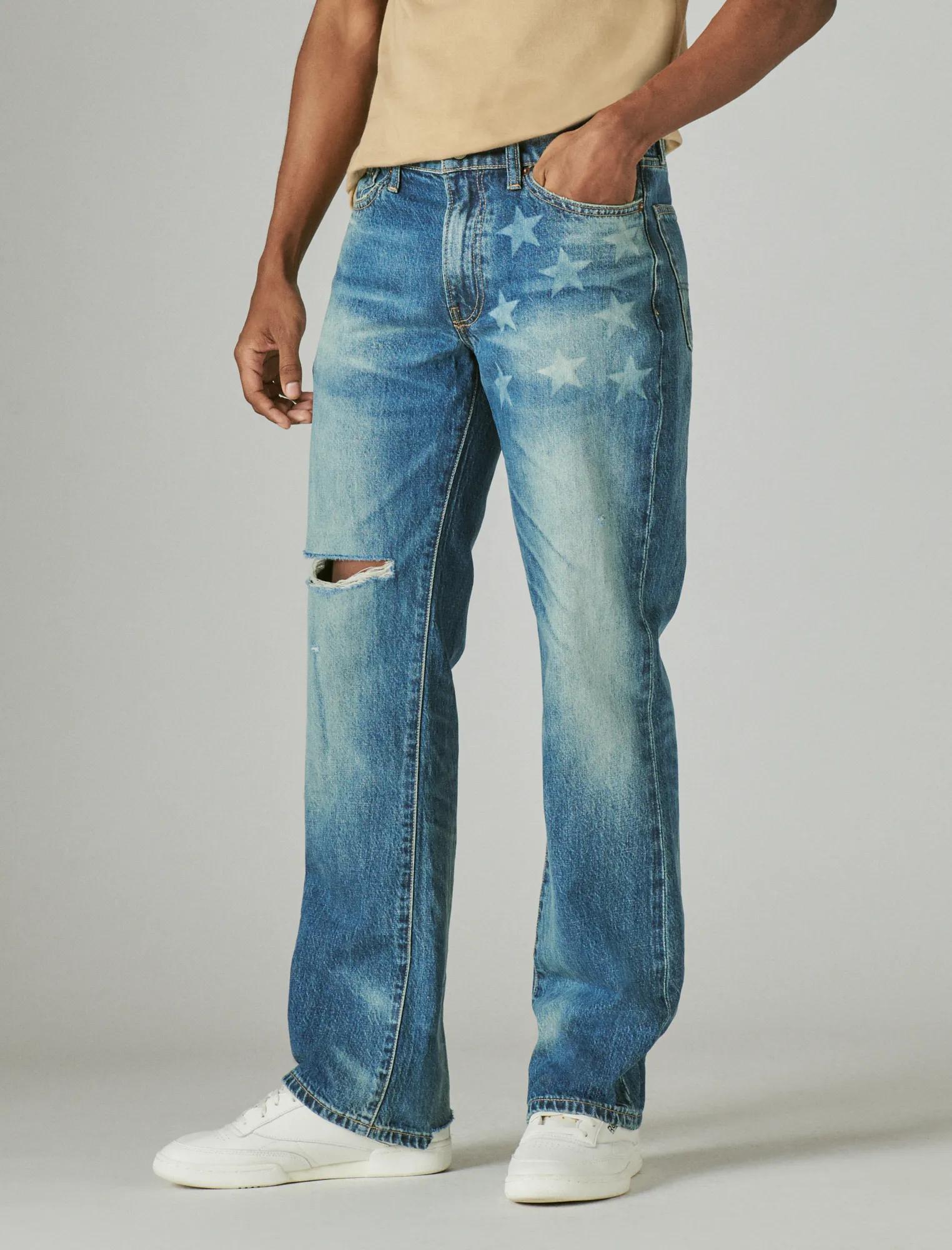 Lucky Brand Jeans Uomo Easy Rider Boot – Vita Media, Gamba Bootcut, Denim TENCEL™, Lavaggio Light
