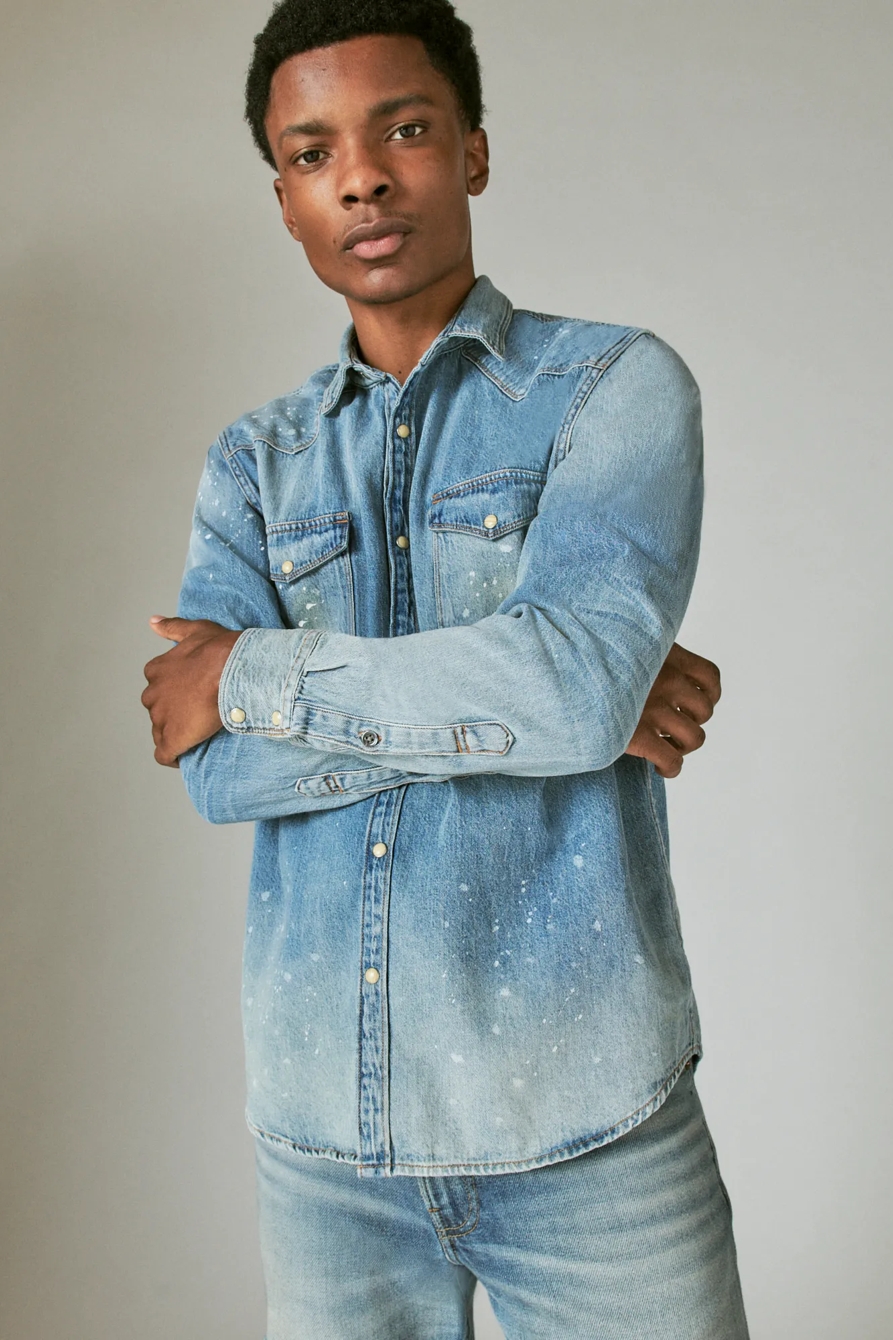 LUCKY LEGEND PAINT WESTERN SHIRT, image 2
