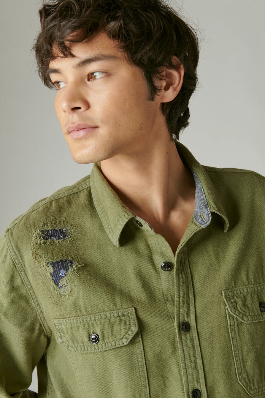 LUCKY LEGEND RIP & REPAIR UTILITY SHIRT, image 2