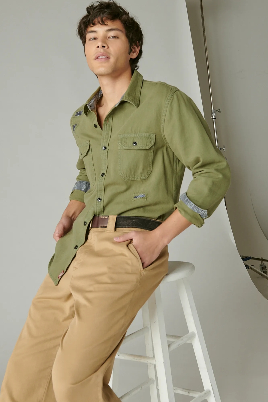 LUCKY LEGEND RIP & REPAIR UTILITY SHIRT, image 3