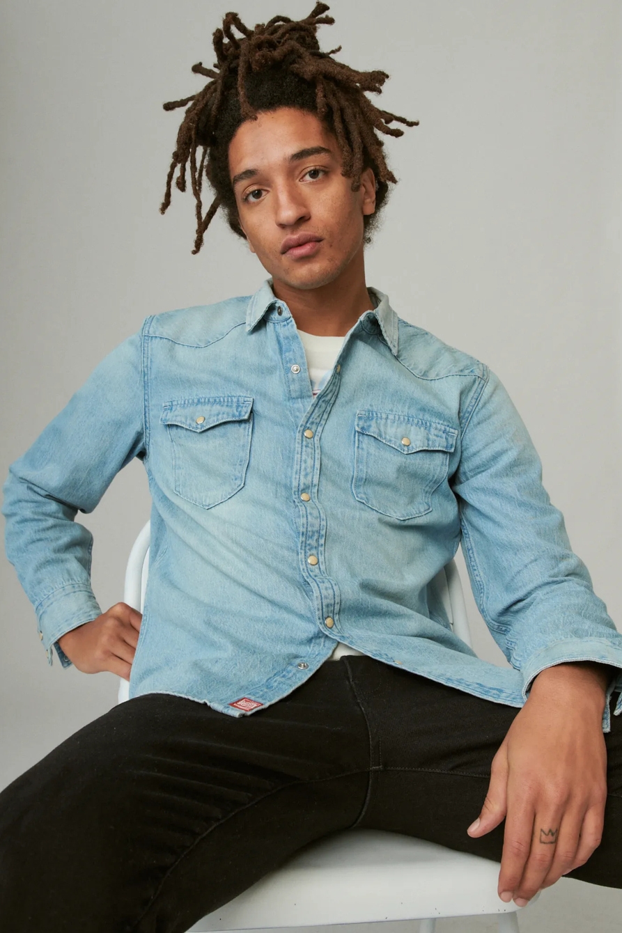 LUCKY LEGEND EMBROIDERED WESTERN SHIRT, image 2