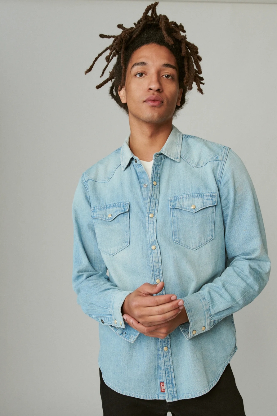 LUCKY LEGEND EMBROIDERED WESTERN SHIRT, image 3