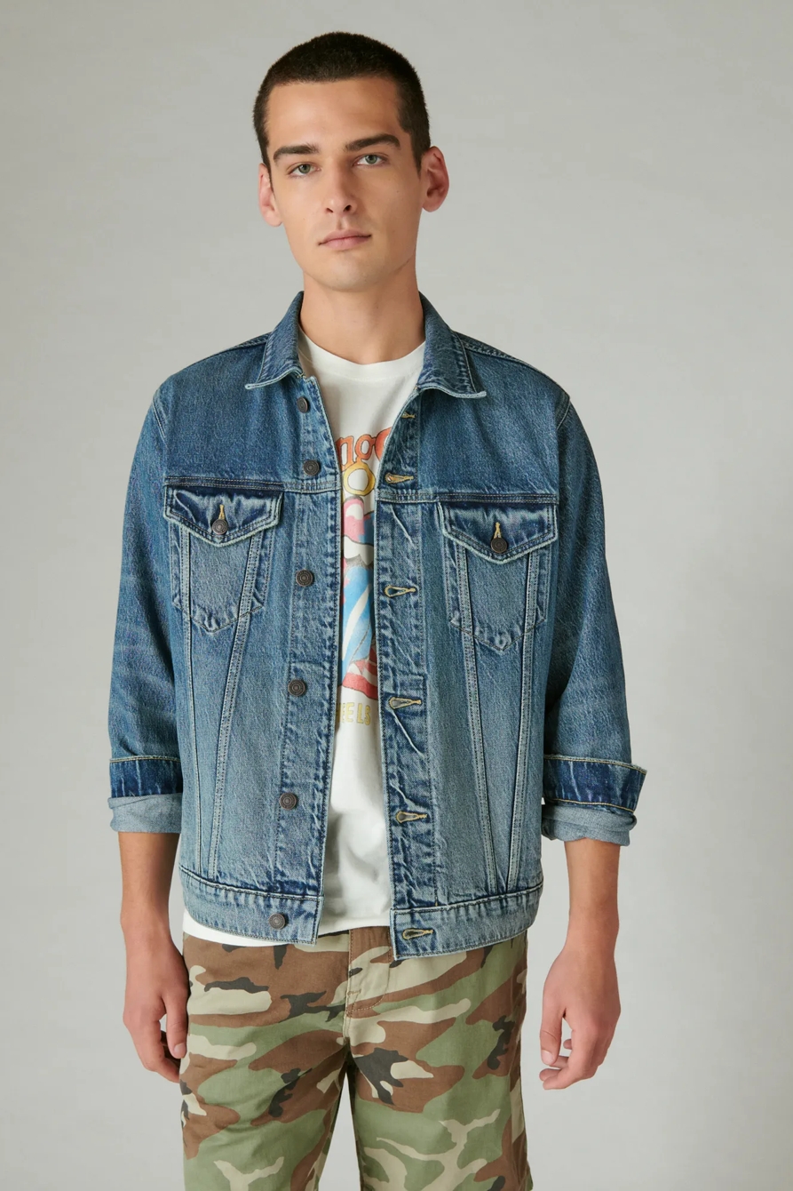 ROLLING STONES DENIM TRUCKER JACKET | Lucky Brand