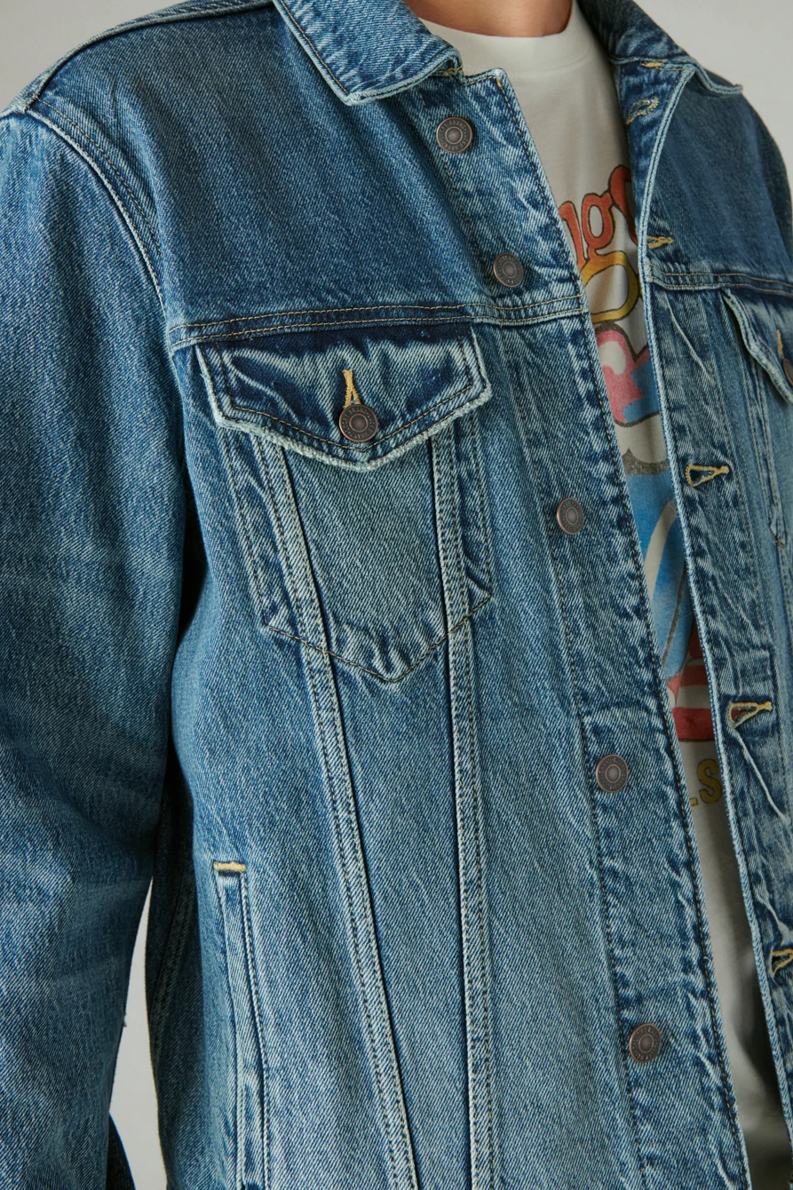 ROLLING STONES DENIM TRUCKER JACKET | Lucky Brand