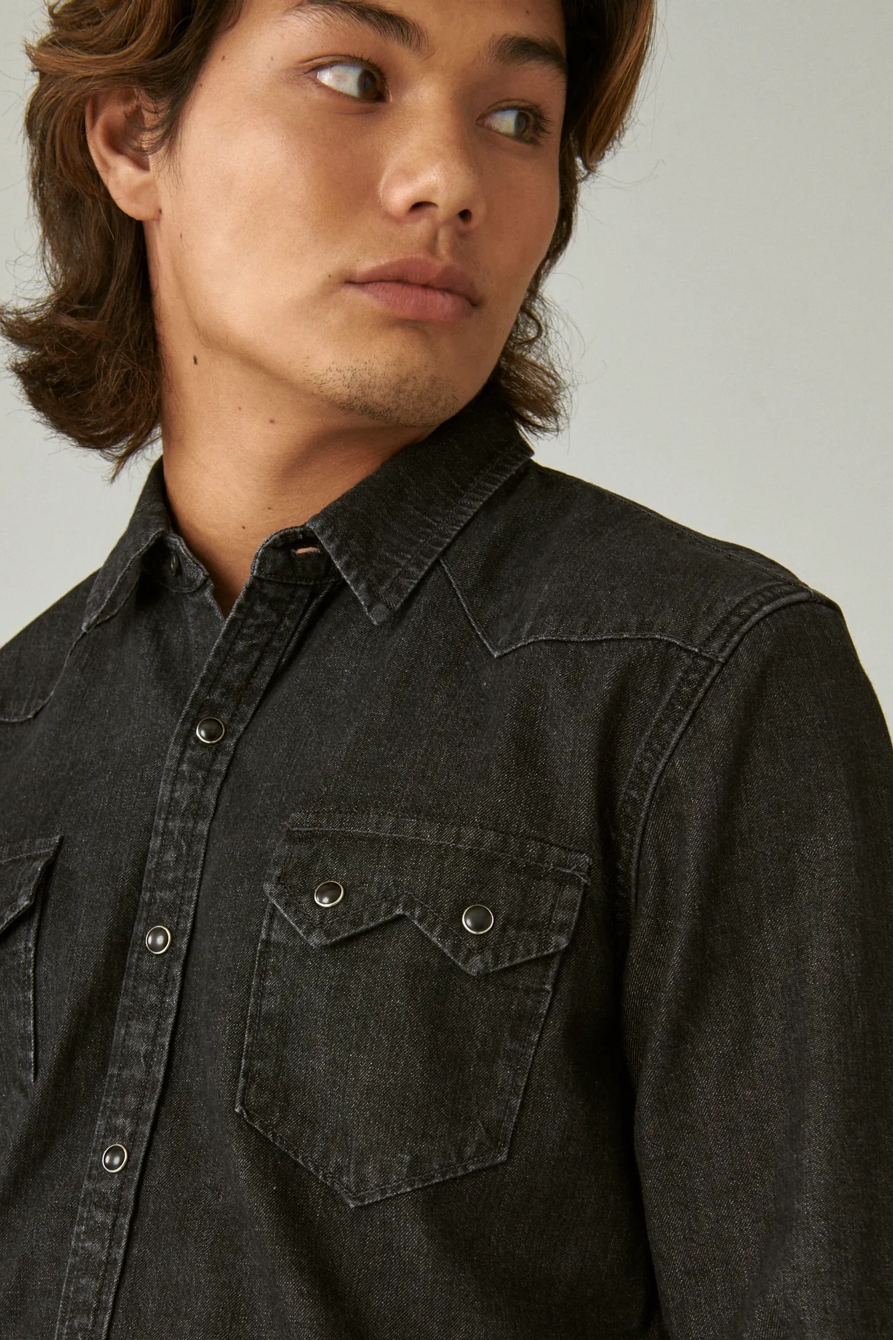 SAWTOOTH DENIM WESTERN SHIRT, image 4