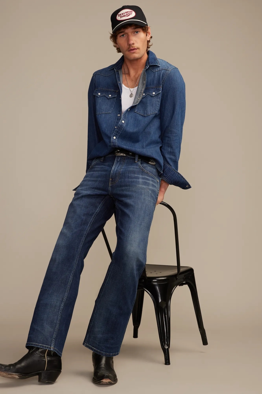SAWTOOTH DENIM WESTERN SHIRT, image 2