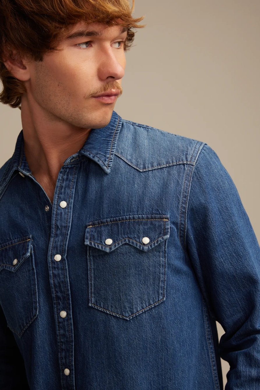 SAWTOOTH DENIM WESTERN SHIRT, image 3