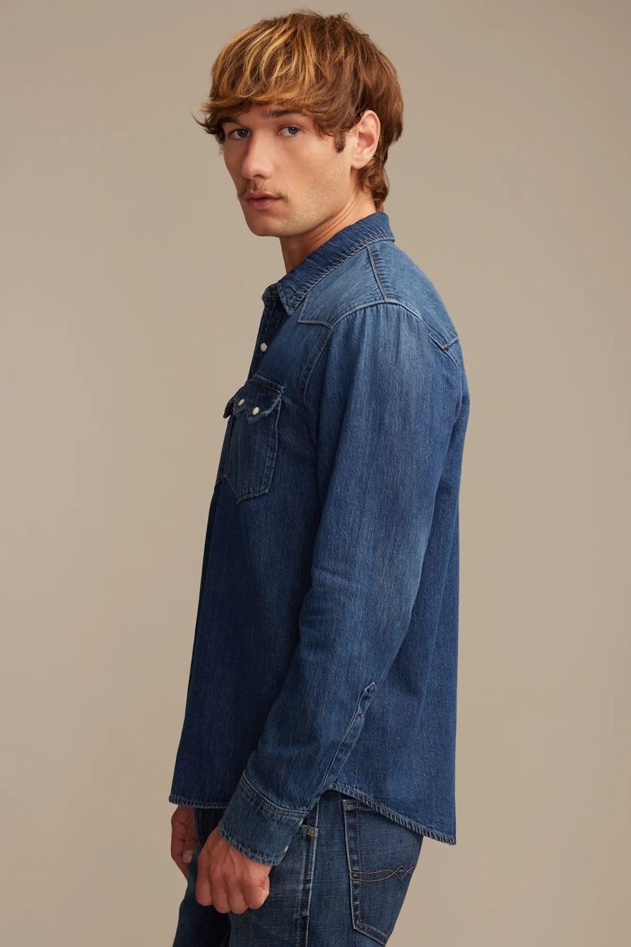 SAWTOOTH DENIM WESTERN SHIRT, image 4