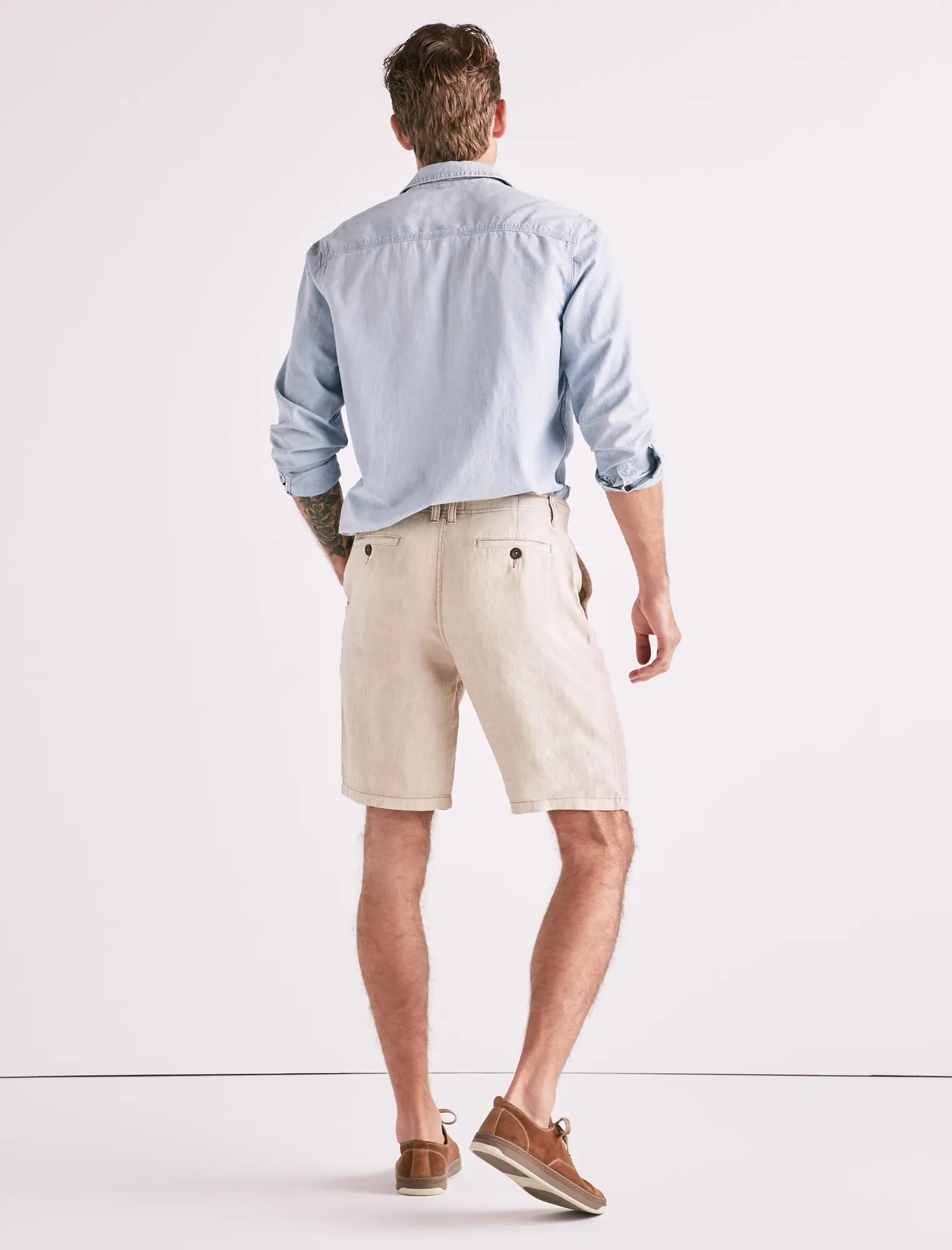 LAGUNA LINEN FLAT FRONT SHORT, image 3