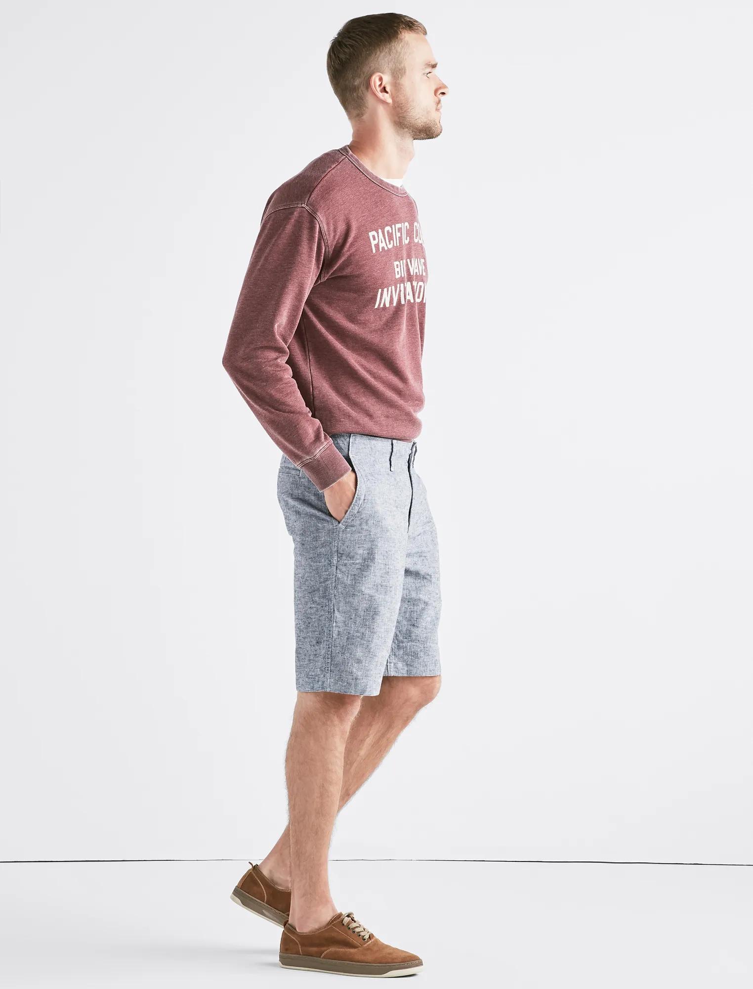 CHAMBRAY FLAT FRONT SHORT, image 2
