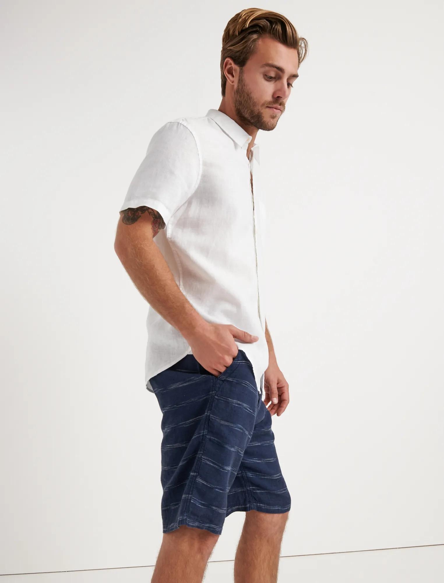 LAGUNA LINEN STRIPED SHORT, image 2