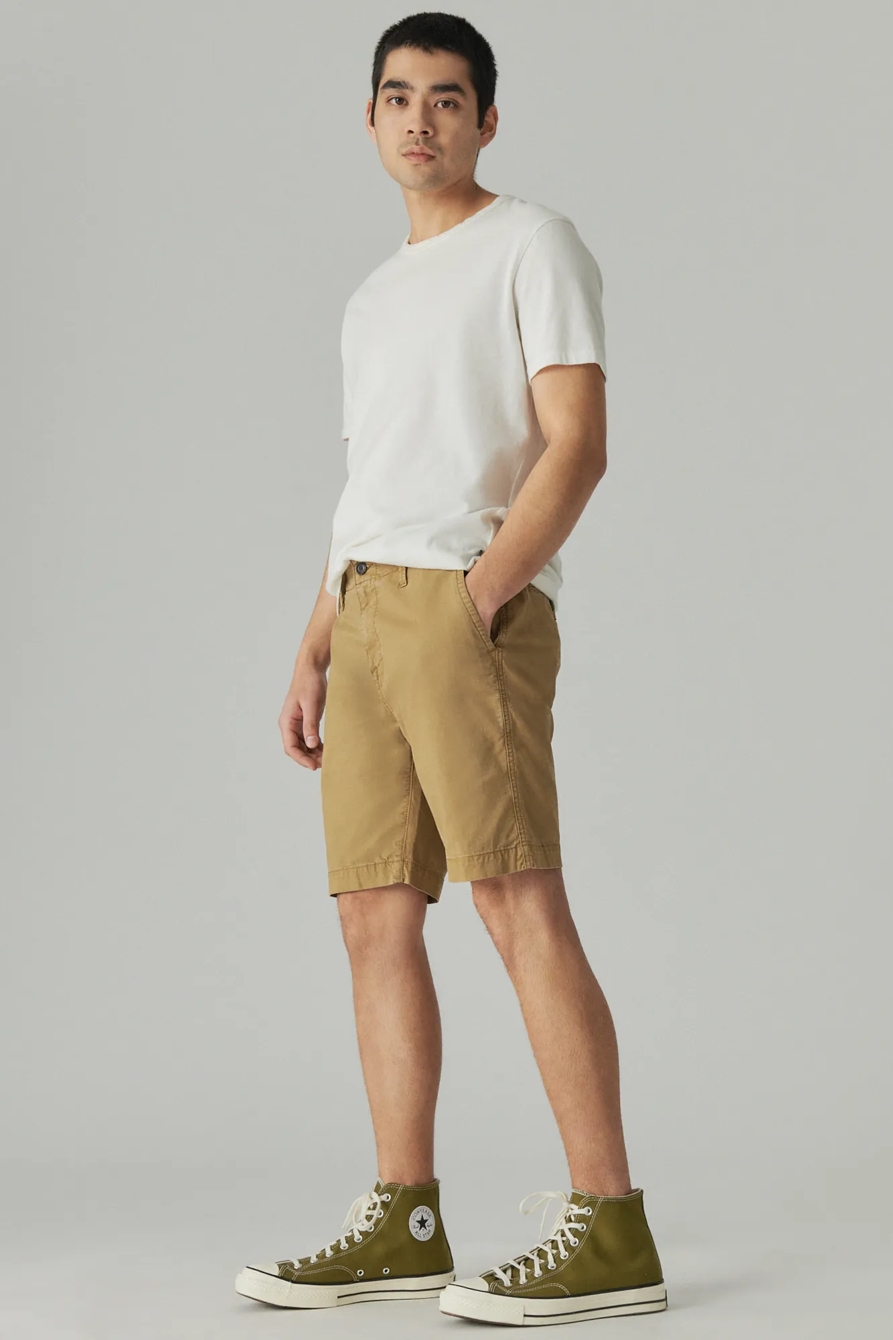 9" STRETCH TWILL FLAT FRONT SHORT, image 2