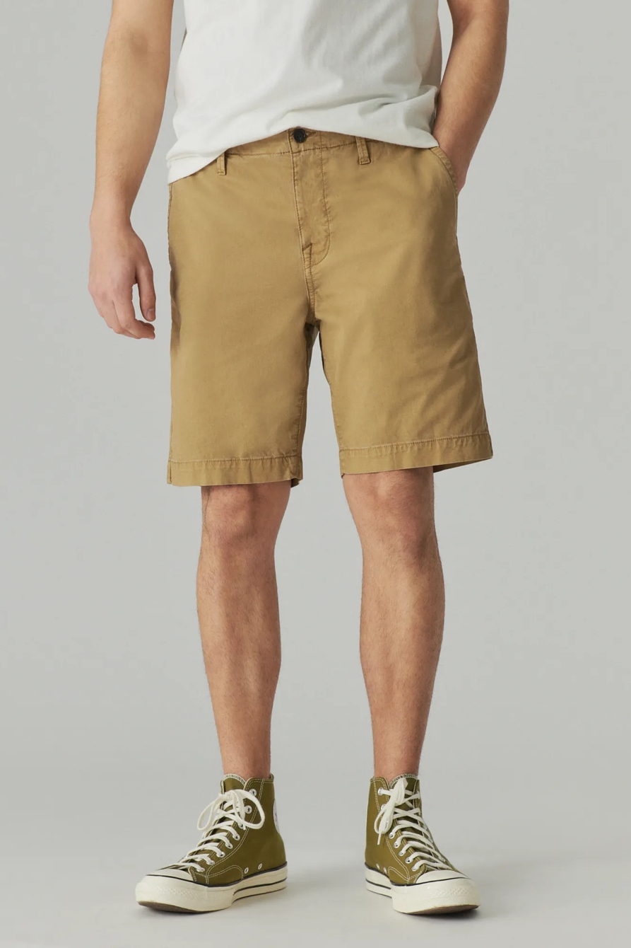 9" STRETCH TWILL FLAT FRONT SHORT, image 4
