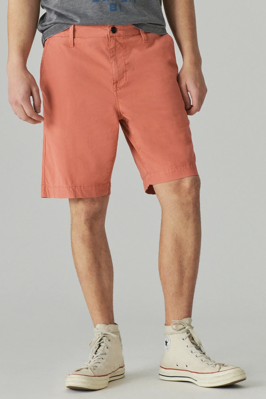 9" STRETCH TWILL FLAT FRONT SHORT, image 4