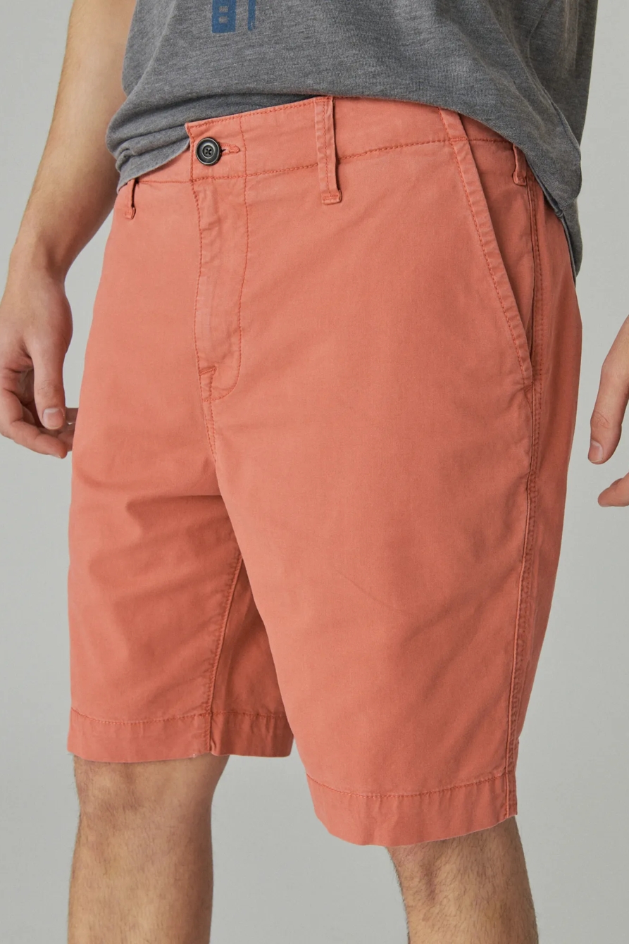 9" STRETCH TWILL FLAT FRONT SHORT, image 6