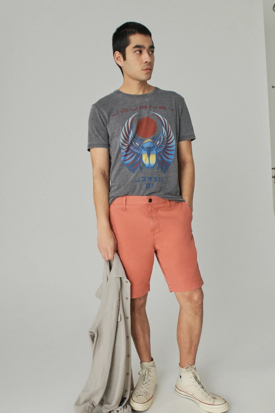 9" STRETCH TWILL FLAT FRONT SHORT, image 7