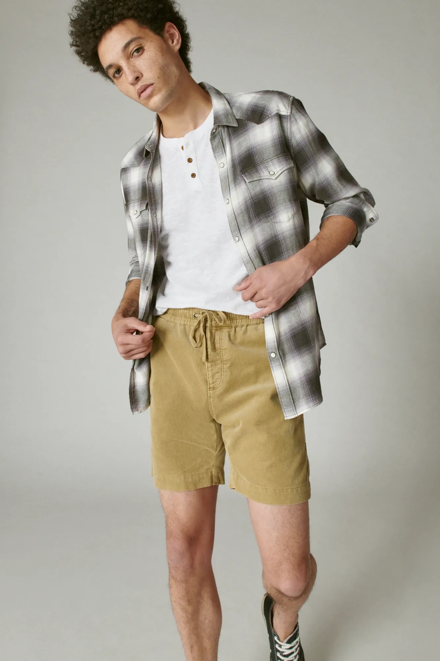 7" PULL UP CORDUROY SHORT, image 7