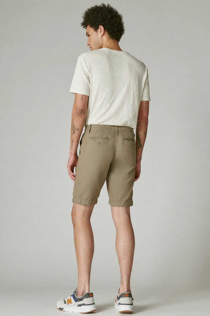 9" LAGUNA LINEN FLAT FRONT SHORT, image 3