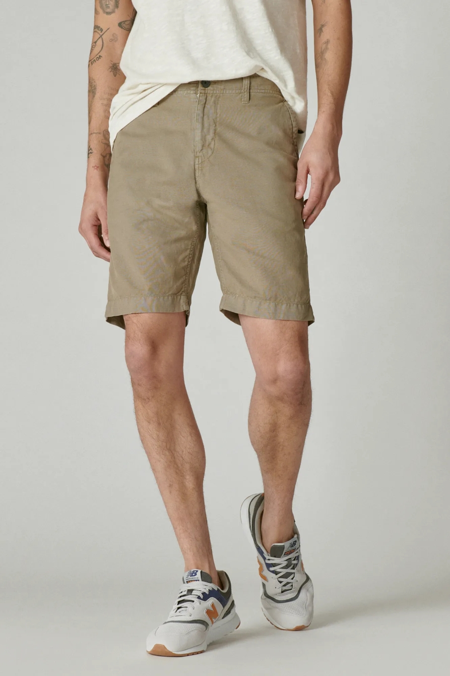 9" LAGUNA LINEN FLAT FRONT SHORT, image 4