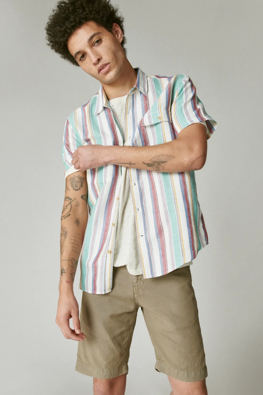 9" LAGUNA LINEN FLAT FRONT SHORT, image 7