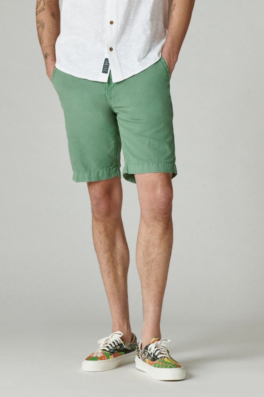 9" LAGUNA LINEN FLAT FRONT SHORT, image 4