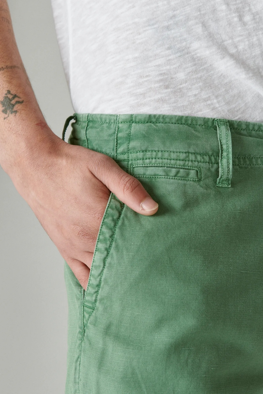 9" LAGUNA LINEN FLAT FRONT SHORT, image 6