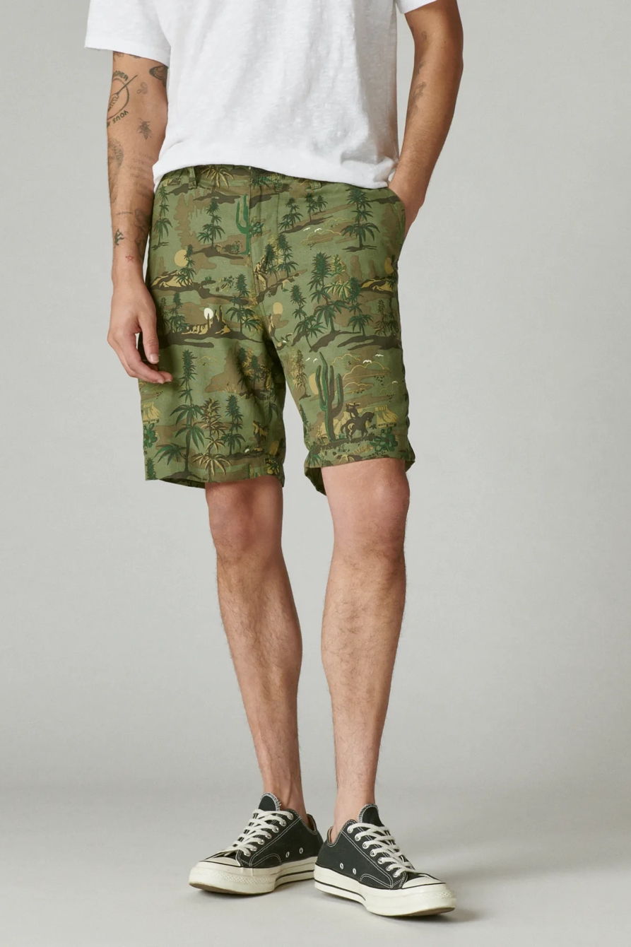 9" LAGUNA LINEN FLAT FRONT SHORT, image 4