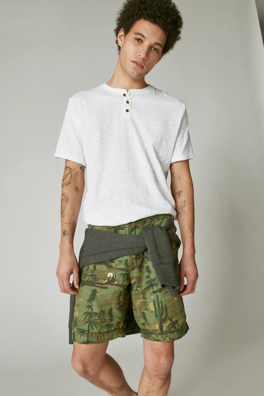 9" LAGUNA LINEN FLAT FRONT SHORT, image 7