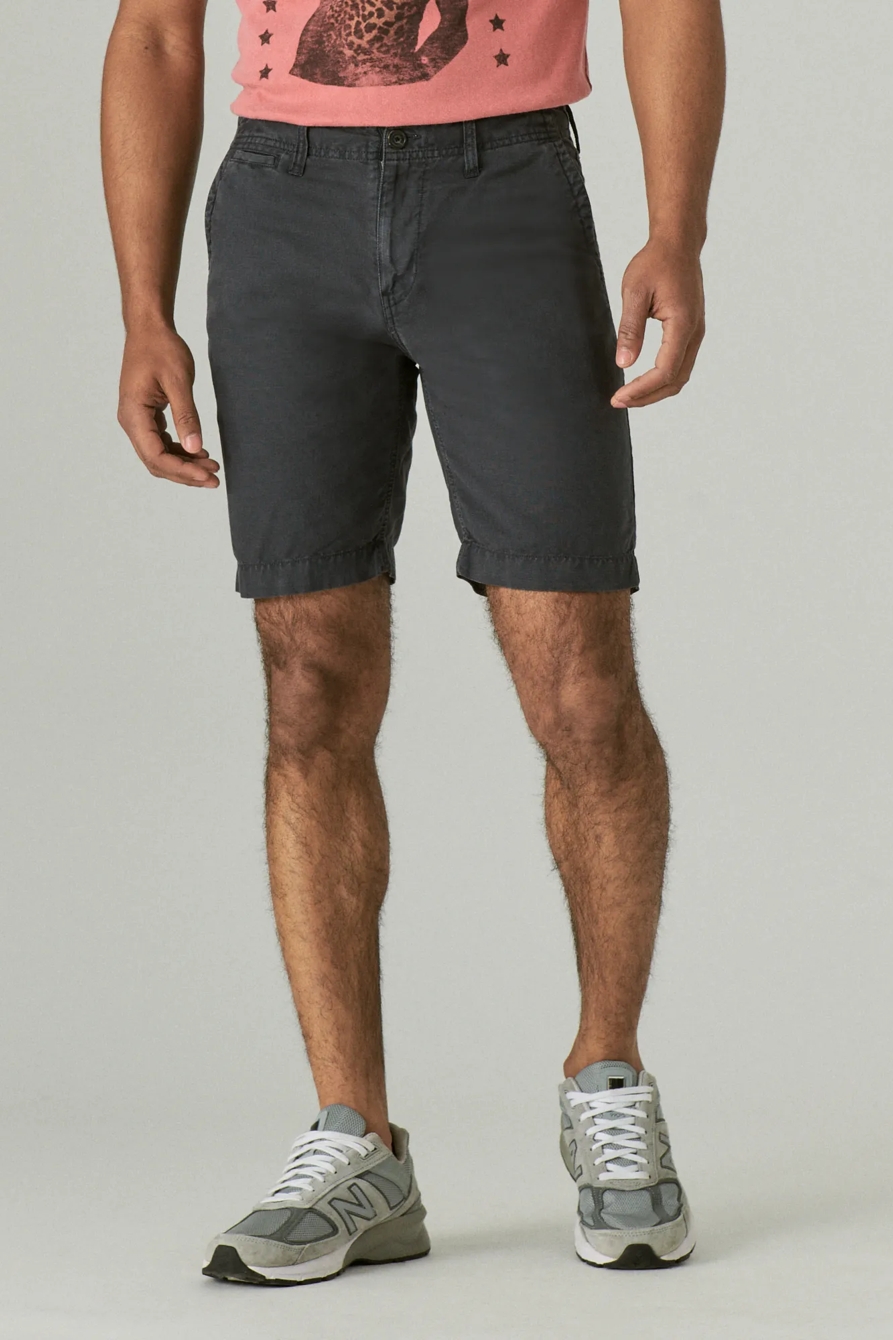 9" LAGUNA LINEN FLAT FRONT SHORT, image 4