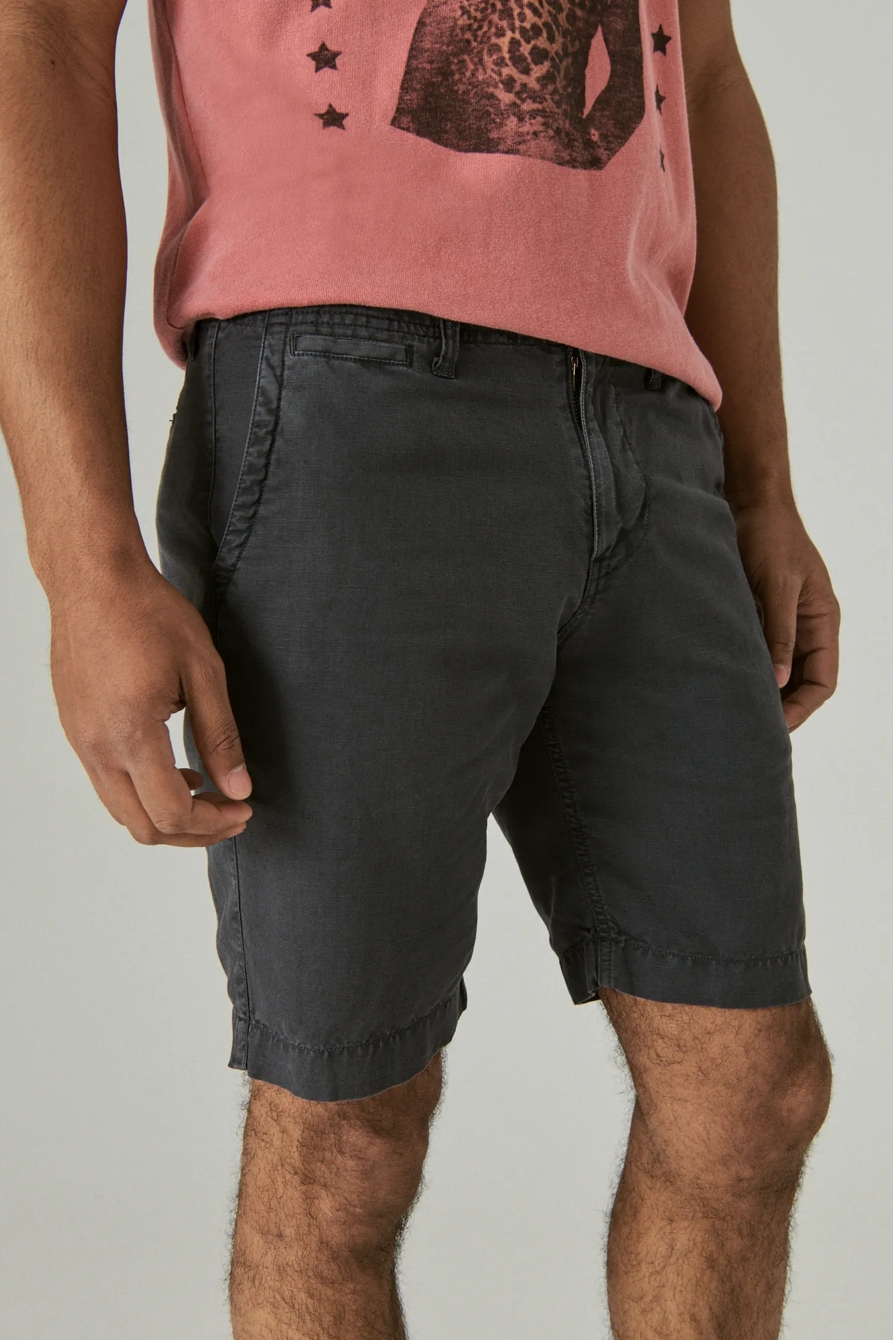 9" LAGUNA LINEN FLAT FRONT SHORT, image 6