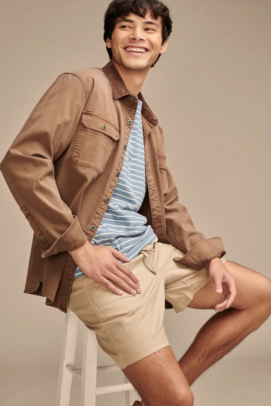 7"PULL UP LINEN SHORT, image 3