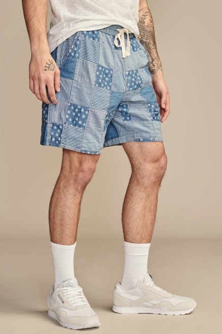 HIGHEST QUALITY LAZER LEAF INDIGO 7" PULL-ON SHORT, image 3