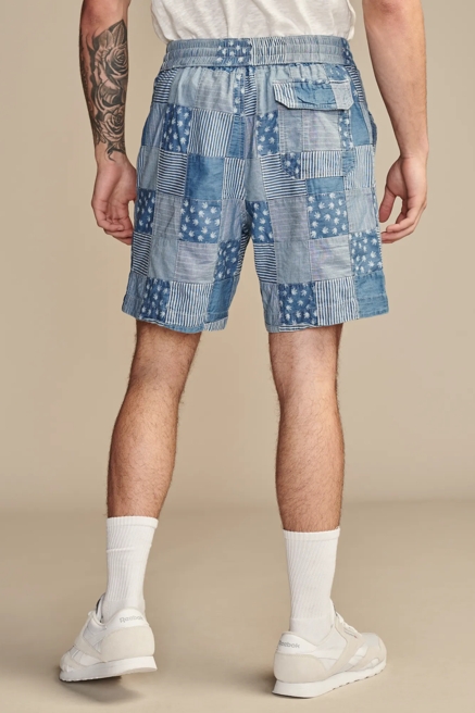 HIGHEST QUALITY LAZER LEAF INDIGO 7" PULL-ON SHORT, image 4