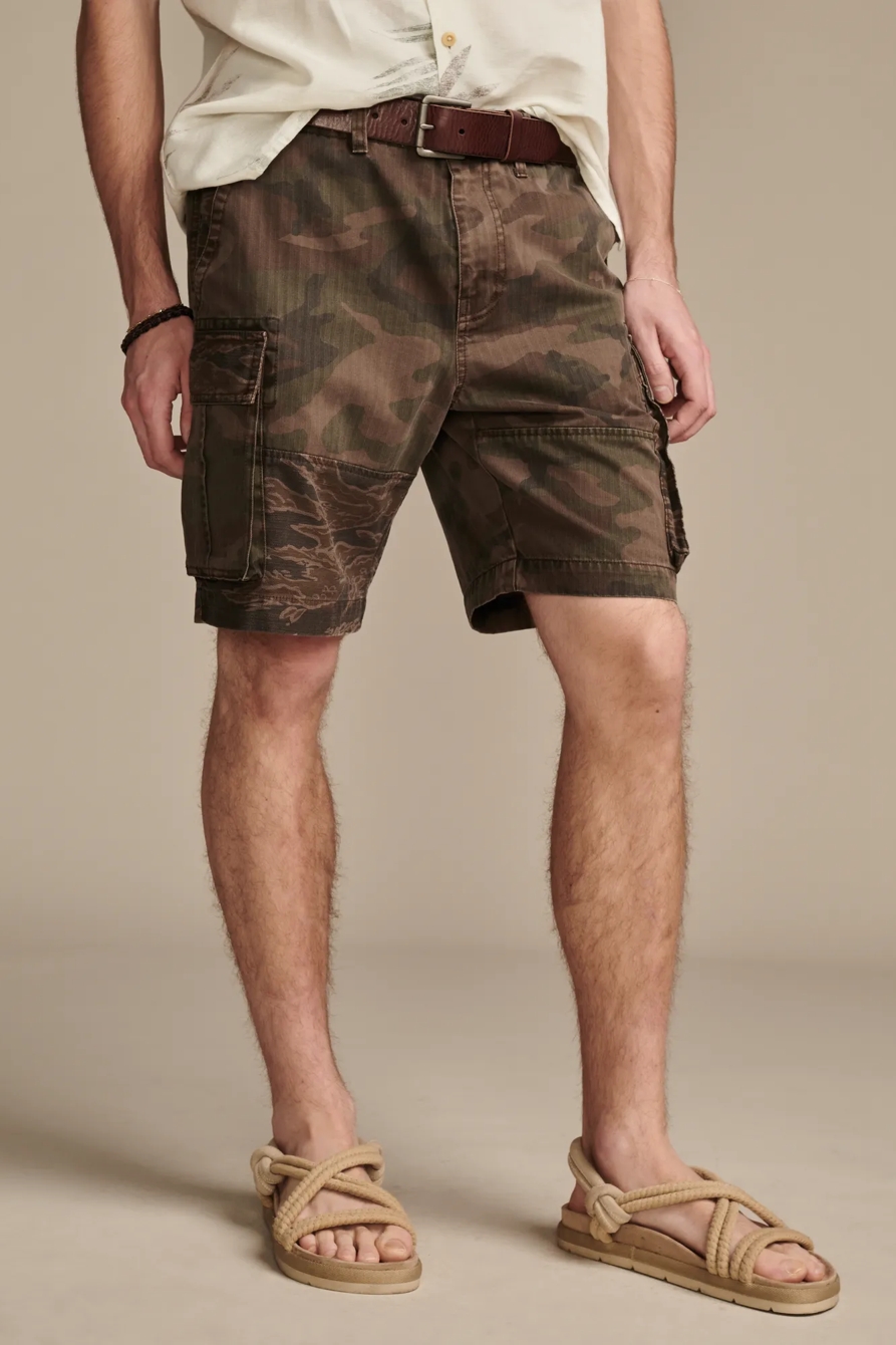9" RIPSTOP PATCHWORK CAMO CARGO SHORT, image 2