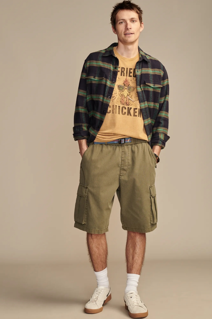 GRATEFUL DEAD BELTED CARGO SHORT, image 2