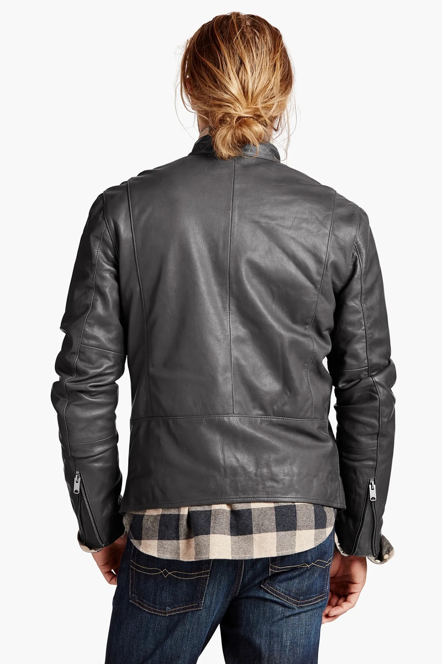 CLEAN BONNEVILLE LEATHER JACKET, image 2