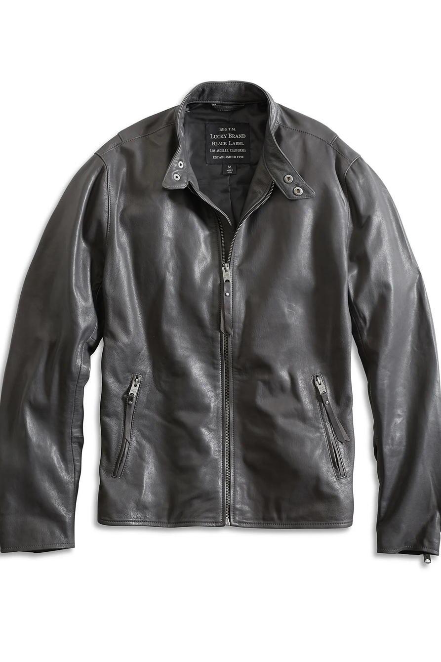 CLEAN BONNEVILLE LEATHER JACKET, image 3