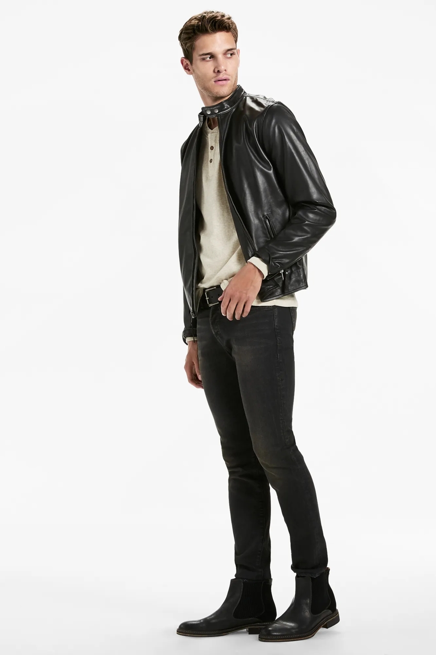 CLEAN BONNEVILLE LEATHER JACKET, image 2