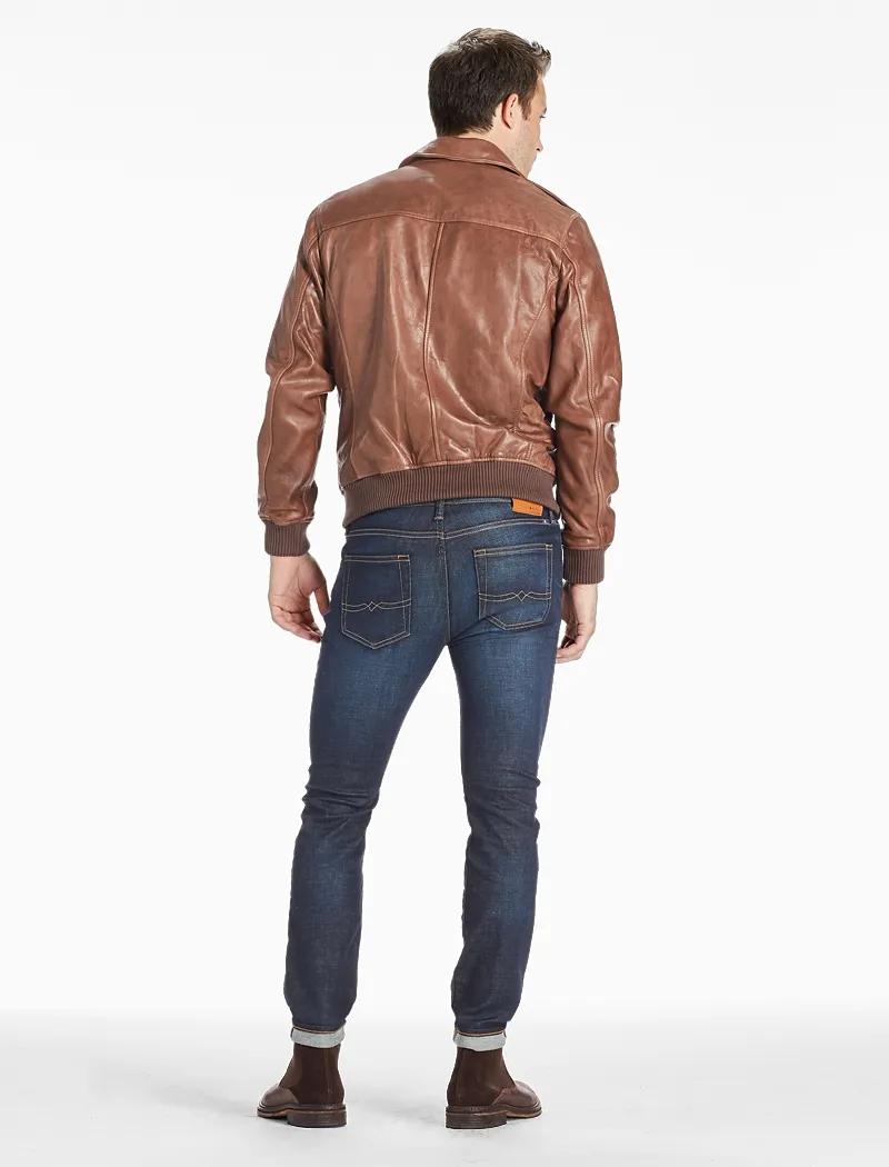 Northridge Leather Bomber Jacket, image 3