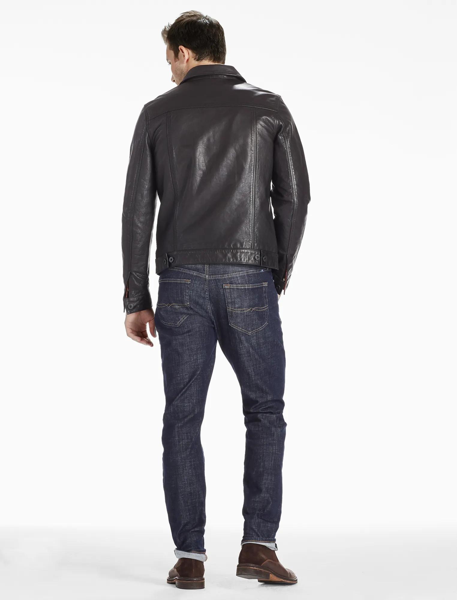 Mulholland Leather Trucker Jacket, image 3