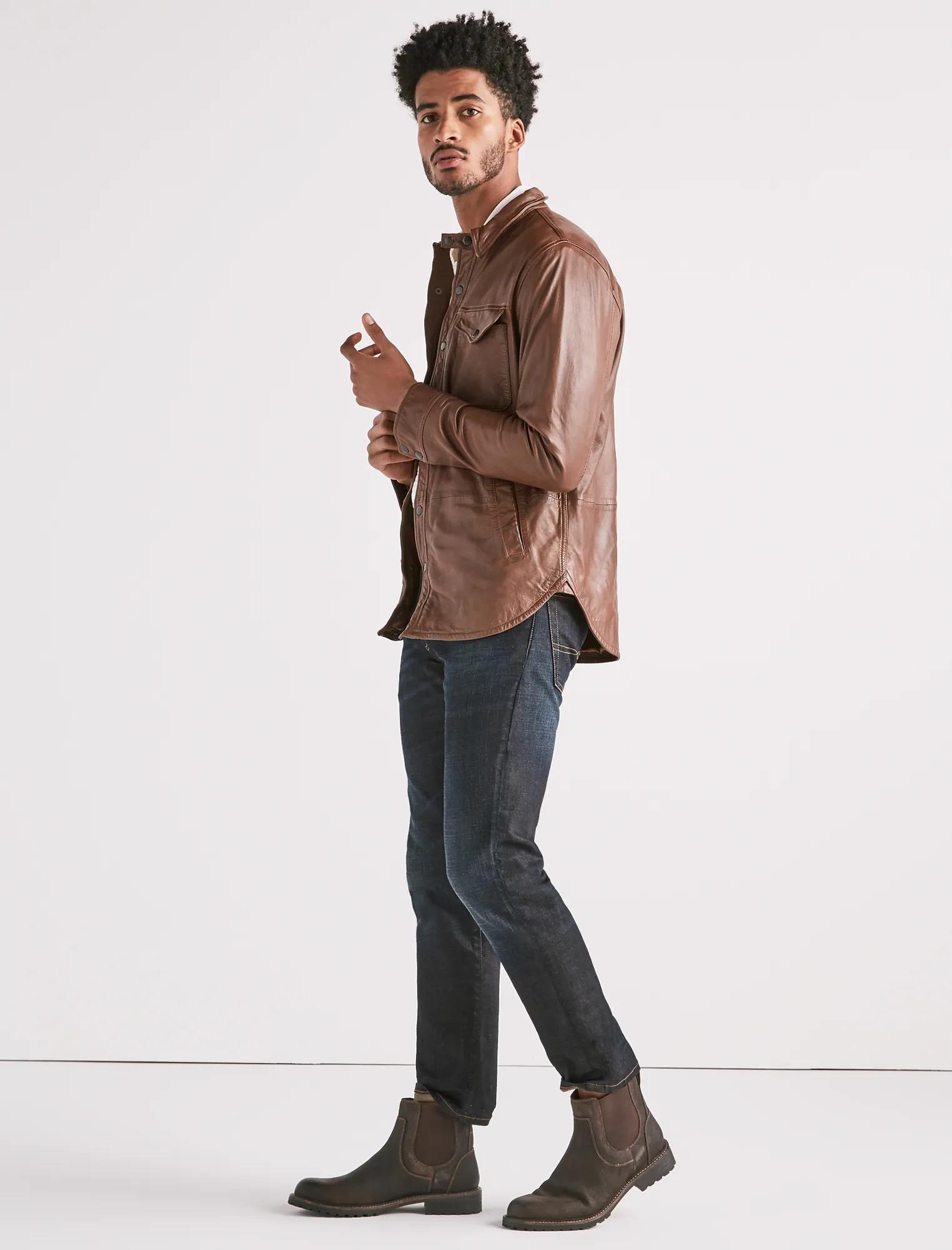 LEATHER SHIRT JACKET, image 2