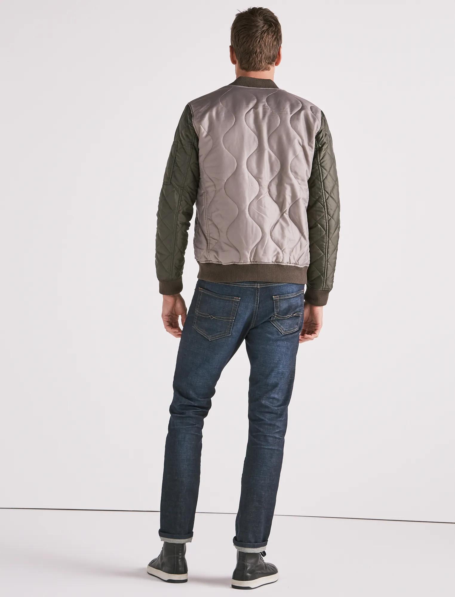 Quilted Colorblock Bomber Jacket, image 3