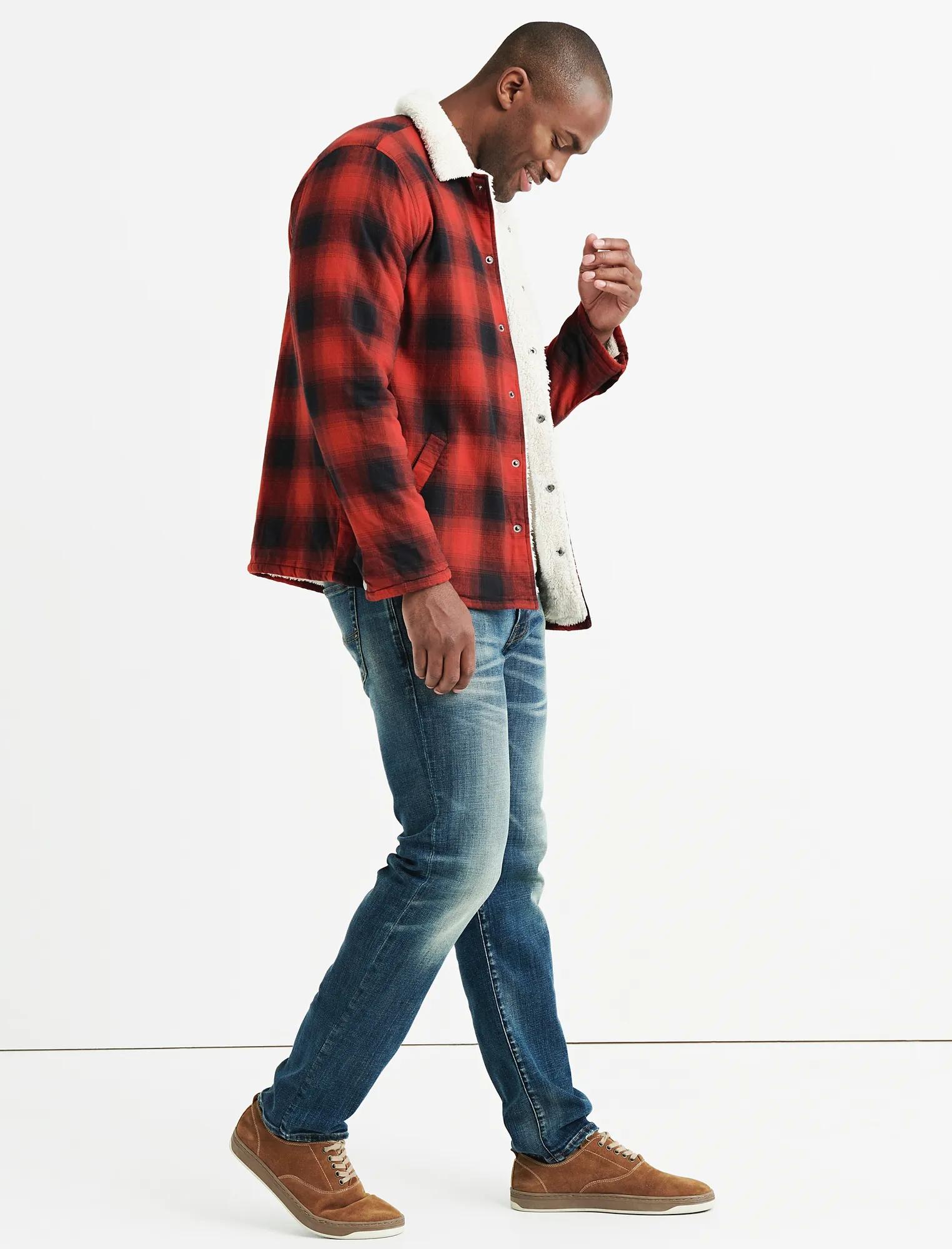 REVERSIBLE SHERPA PLAID JACKET, image 2