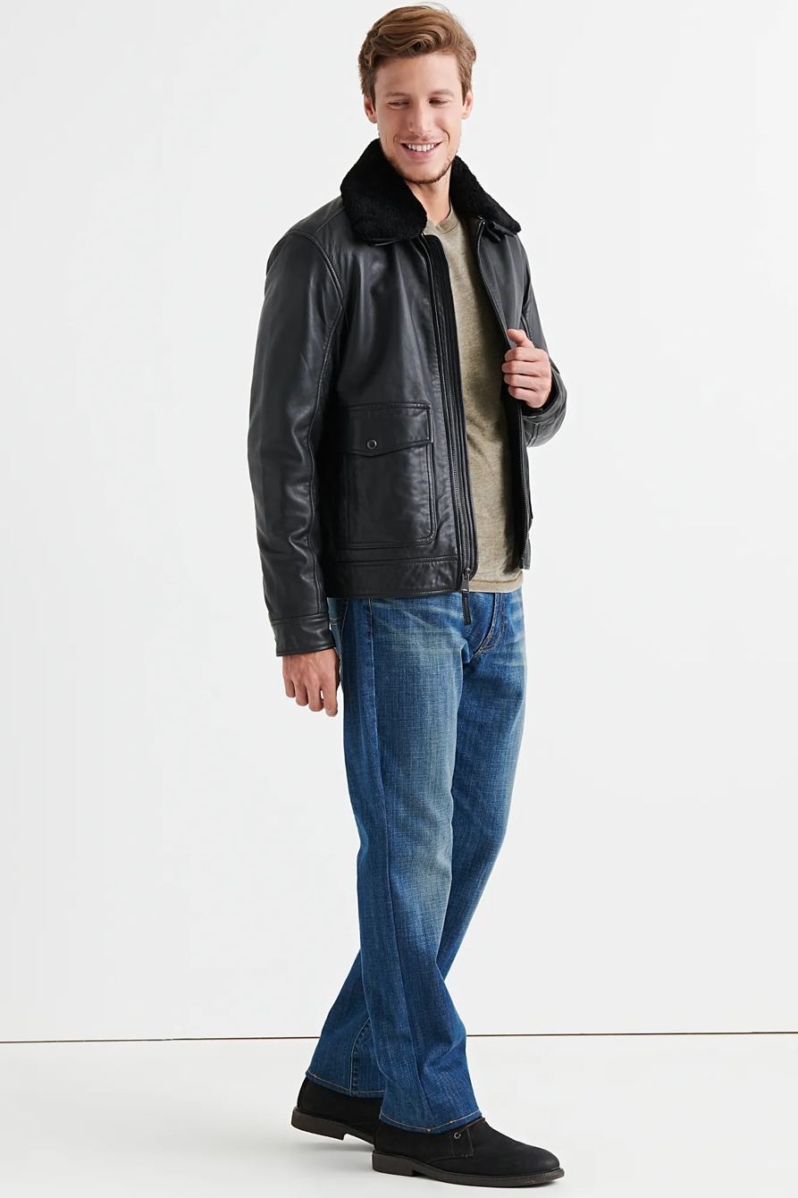 SHEARLING LEATHER JACKET, image 2