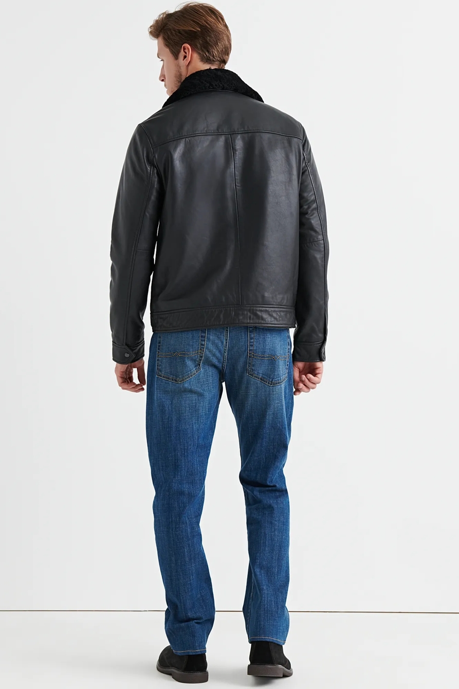 SHEARLING LEATHER JACKET, image 3